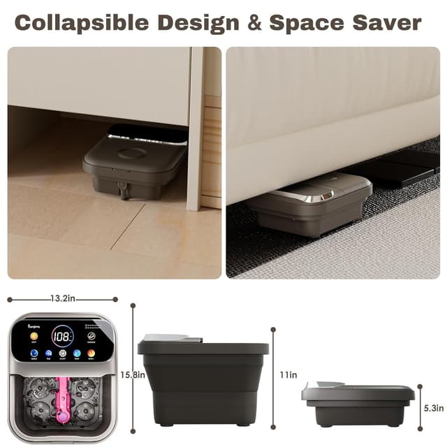 Thumbnail 6 de Ranjova Foot Spa Electric Rotary Massage with 24 Shiatsu Balls