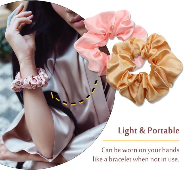 Detalle 2 de Rayyl lot de 12 chouchous en satin