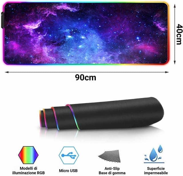 Detalle 2 de TEKXDD tappetino mouse RGB 900x400