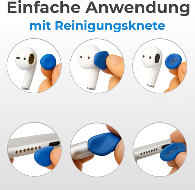 Detalle 2 de tagplus Reinigungsknete Handy & Kopfhörer Set