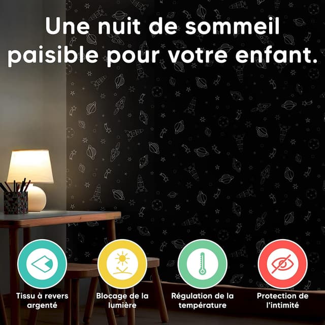 Thumbnail 1 de Aycorn Rideau Occultant 130x200 cm