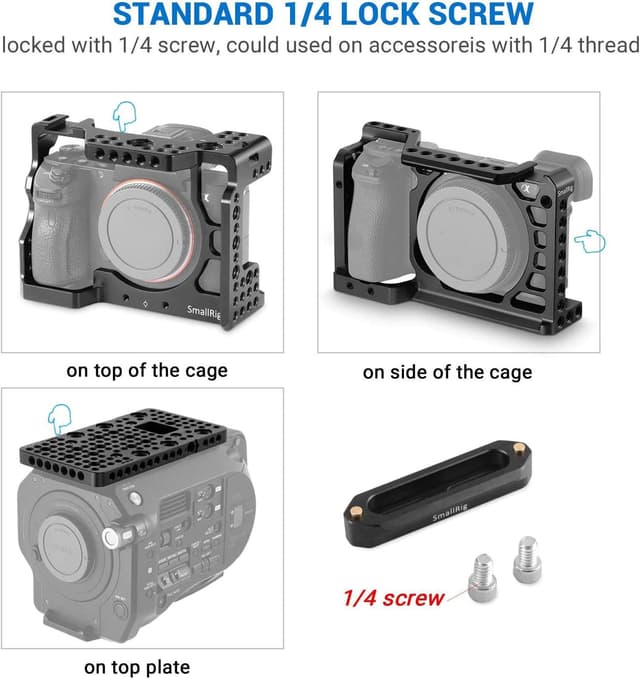 Thumbnail 3 de SMALLRIG 1195B Rail NATO 70 mm pour poignée