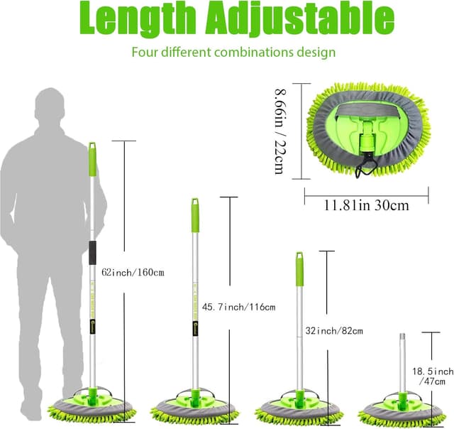 Detalle 2 de GreatCool Autowaschbürste mit 160 cm Griff
