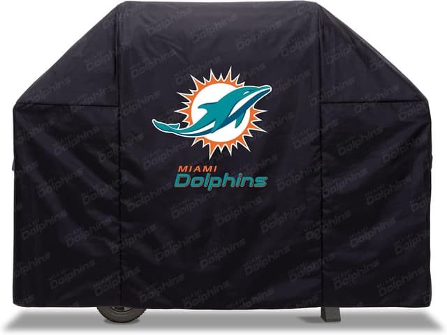 Detalle de YouTheFan NFL Heavy Duty Waterproof Grill Cover for Grills up to 5’ Wide (UV Resistant)