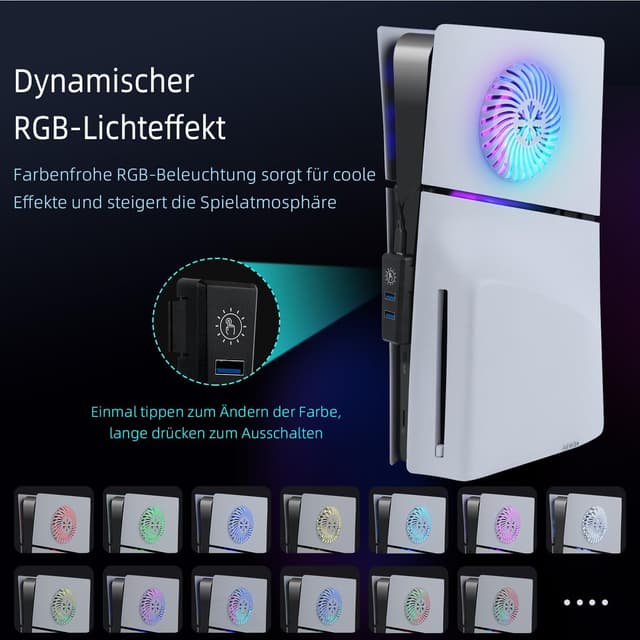 Thumbnail 4 de Mcbazel PS5 Slim 2 USB RGB