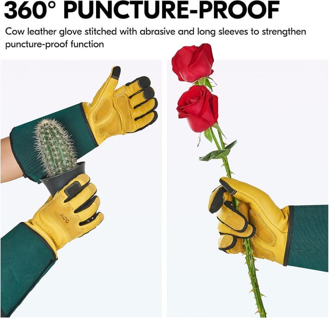 Thumbnail 1 de Vgo CA7472 Gants de jardinage cuir anti-épines 6/XS