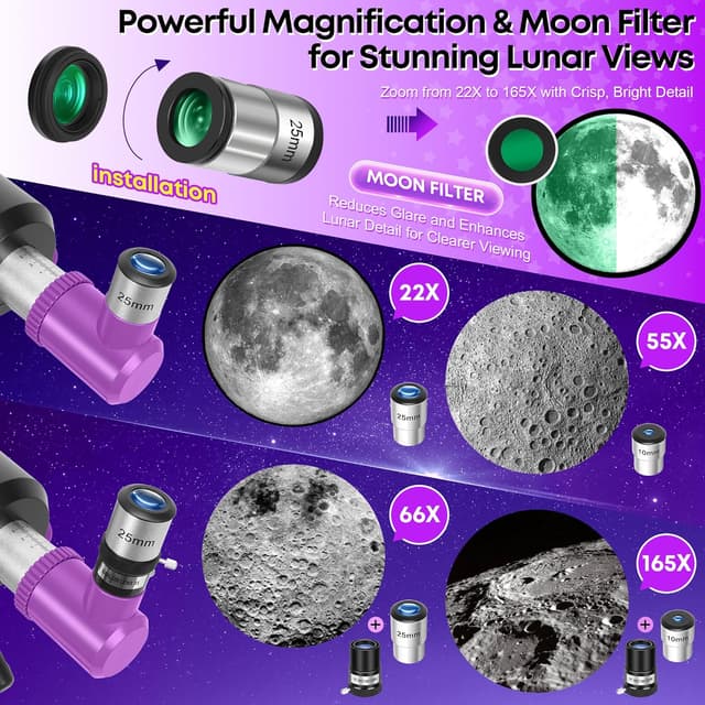 Thumbnail 2 de HUGERSTAR 90/550 Telescopio refractor 90 mm