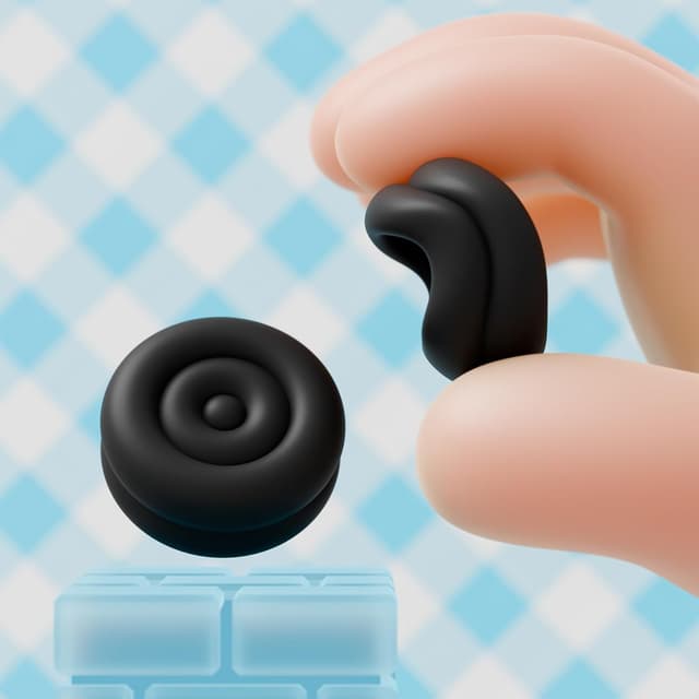 Detalle de playvital Thumb Cushion Caps for Nintendo Switch 2 Joycon 2 (Thumb Grips) – Black