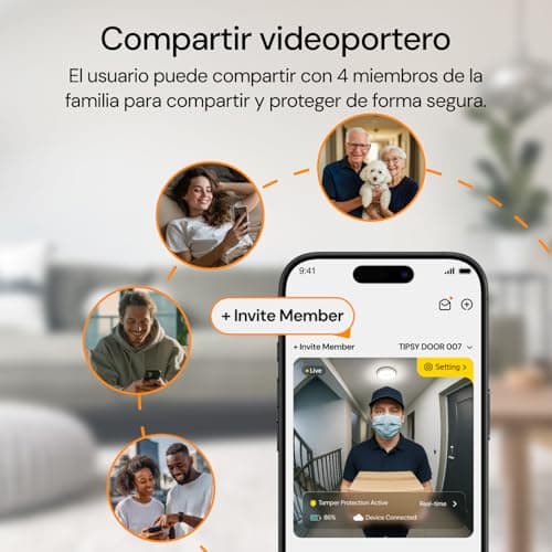 Thumbnail 8 de Sonnette wifi 1080P avec camera