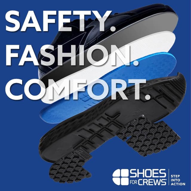 Detalle 2 de Shoes for Crews Revolution II – Baskets de travail antidérapantes pour femmes, confort respirant et déperlant