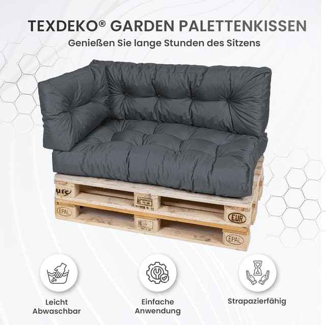 Thumbnail 1 de TexDeko® Garden Palettenkissen 120x80x18 cm