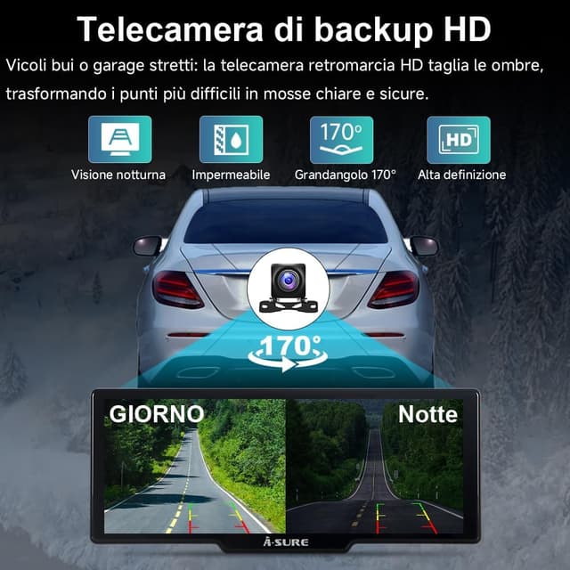 Detalle de ACAVICA Schermo CarPlay 9,26 4K wireless