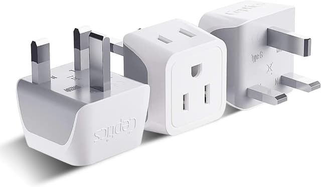 Detalle de Ceptics UK Travel Adapter 3-Pack 🛫