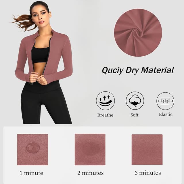 Detalle 1 de XDSP Damen Laufjacke Sportjacke Langarm