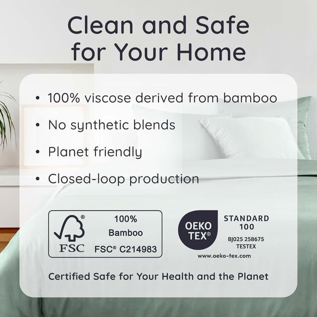 Thumbnail 5 de Bambaw 100% Viscose Bamboo Sheets Queen 16"