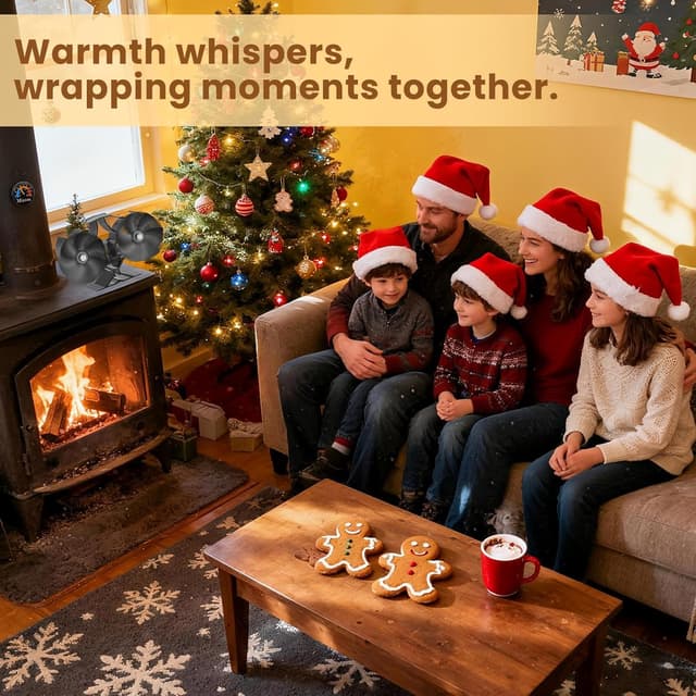 Thumbnail 1 de Miaton 12-Blade Stove Fan 80% efficiency improvement