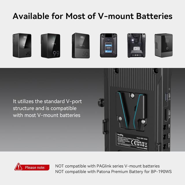 Detalle 2 de SMALLRIG 3204B Piastra Adattatore Batteria 65 W