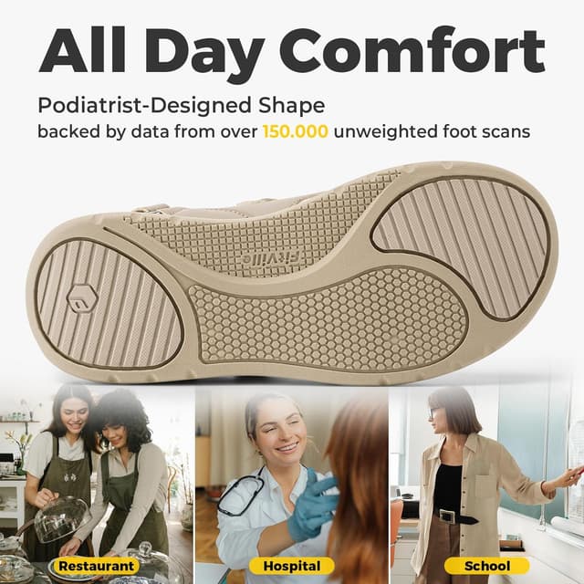 Detalle 2 de FitVille sandali donna per piedi larghi comodi