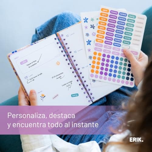 Thumbnail 4 de Grupo Erik Agenda Amelie Semana Vista A5 2025-2026, con anillas