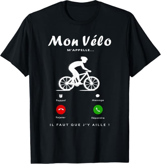 Detalle de Mon Vélo M'appelle t-shirt vélo