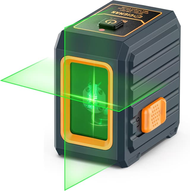 Detalle de CIGMAN Green Laser Level with Self-Levelling and Manual Modes (30m / Pulse 50m with Receiver)