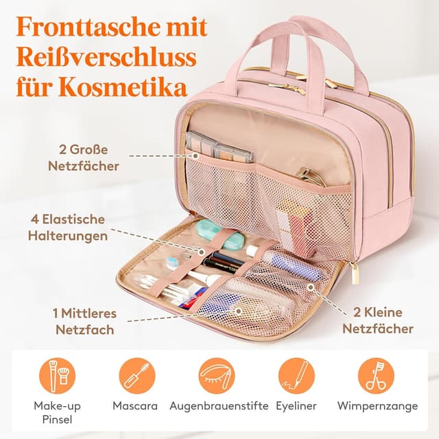 Thumbnail 3 de Lifewit Reise Kulturtasche Damen 10L Rosa