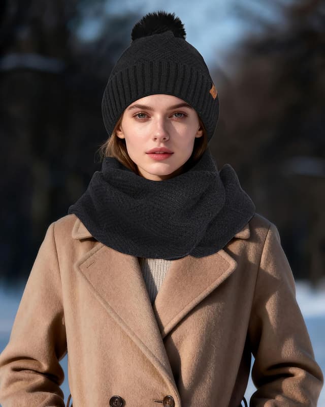 Thumbnail 6 de Ensemble bonnet écharpe gants hiver Coubeau