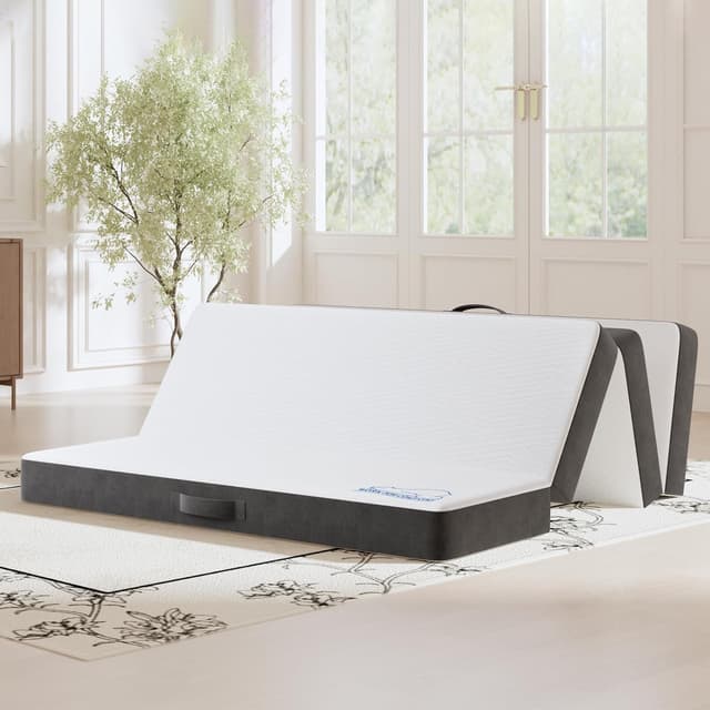 Thumbnail 6 de wowttrelax Folding Mattress Double (6 inch) – 4-fold memory foam floor mattress for guests, camping and caravans