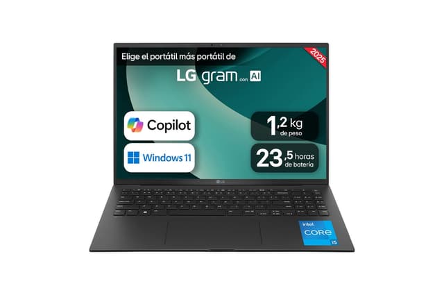 Detalle de LG gram 16Z90RU 16" WQXGA, i5, 16 GB