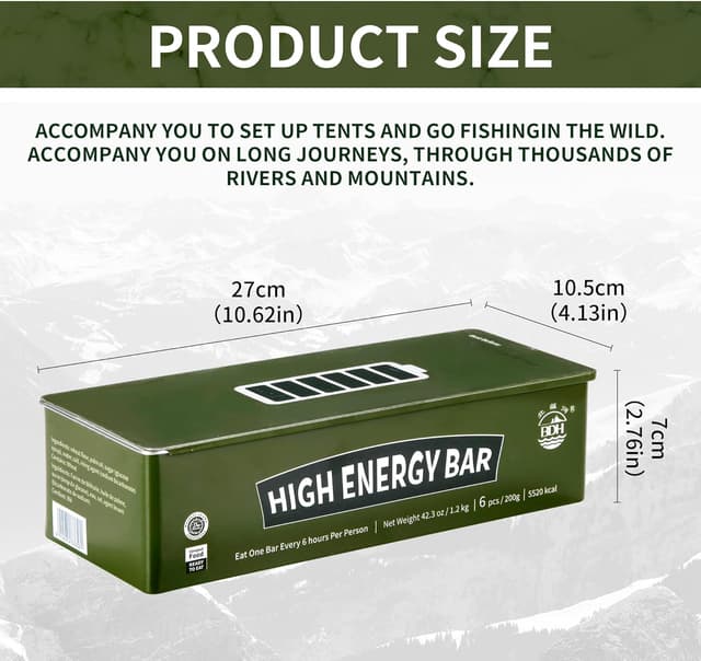 Thumbnail 5 de BDH barre alimentari di emergenza 20 anni, 250 g/bar 🍫