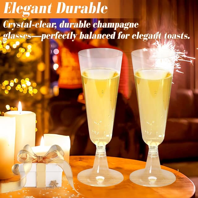 Thumbnail 4 de GuanQiao 40-Pack Champagne Flutes 5.5oz 🥂