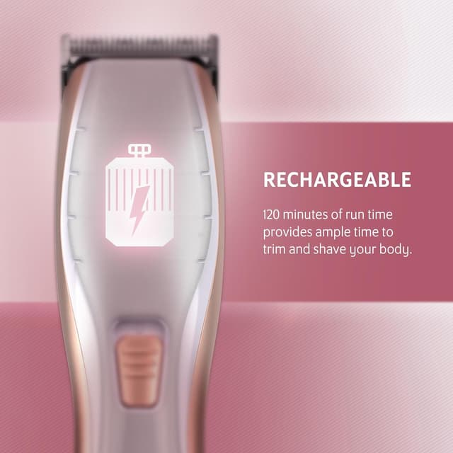 Detalle de Wahl Shave & Smooth 2 in 1: rasoio donna ricaricabile per corpo e modellatore sopracciglia di precisione