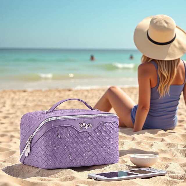 Thumbnail 6 de BOYATU L01 Purple travel makeup bag 3-piece set