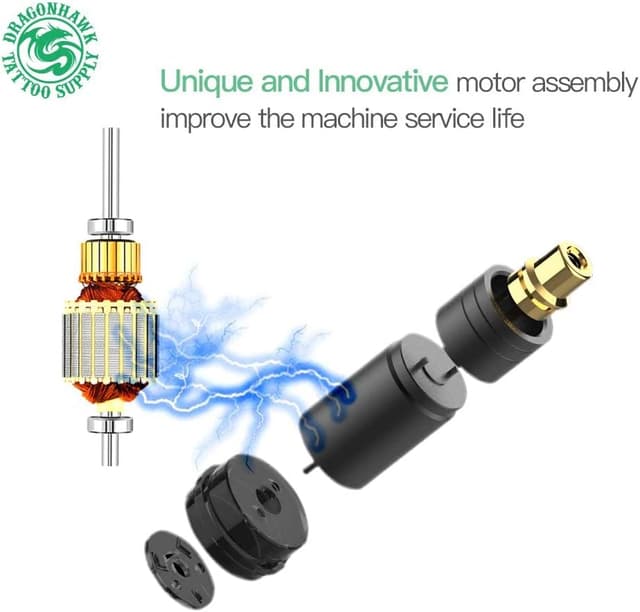 Detalle de Mast P10 Stylo rotatif de machine à tatouer pour microblading et sourcils, gris