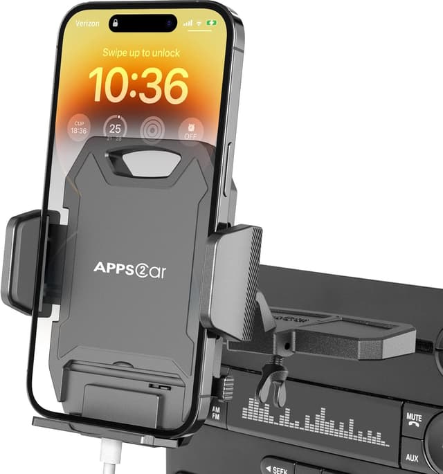 Imagen de APPS2Car Supporto Cellulare Auto CD 360° en OfertitasTOP