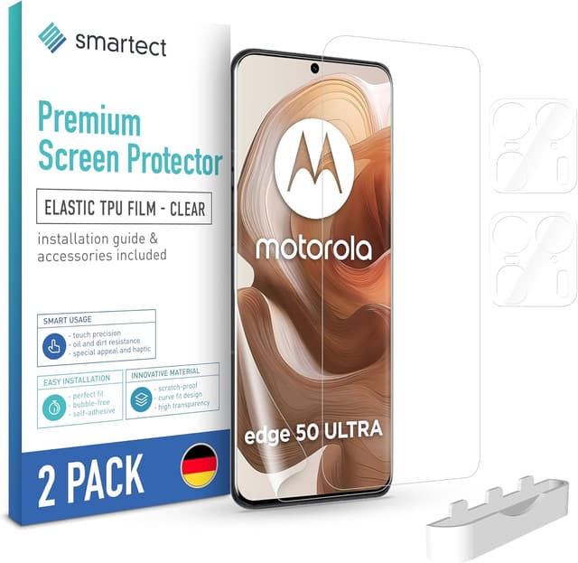 Detalle de smartect Pellicola Protettiva TPU per schermo (2+2 pezzi) per Bull24! con copertura completa