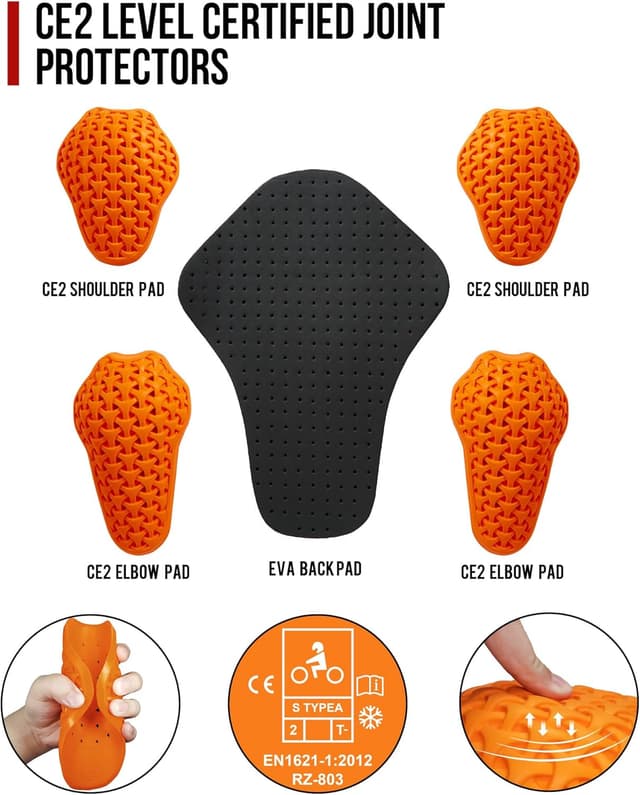 Thumbnail 6 de BORLENI Motorradjacke Jeans mit Protektoren