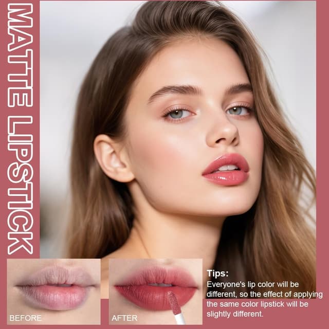 Detalle de LOPHE 10 pz Rossetto liquido waterproof effetto opaco e satinato #01/#02