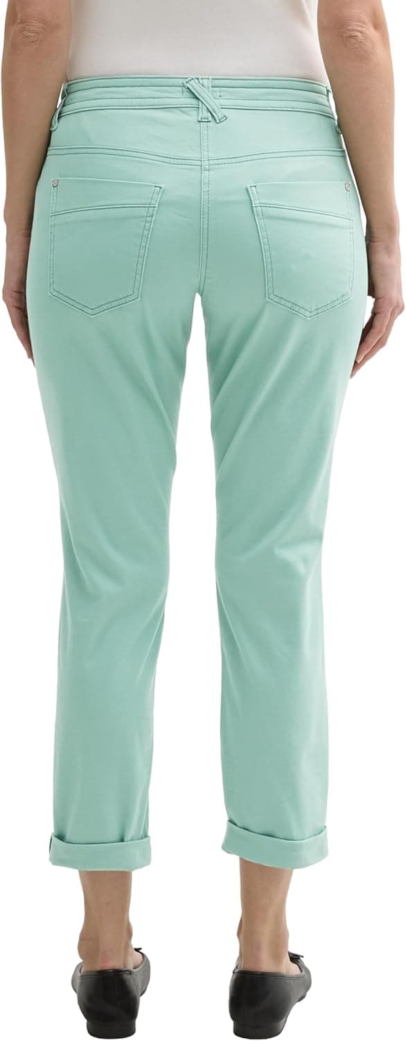 Detalle de TOM TAILOR 1040963 pantaloni affusolati donna in cotone con cinque tasche