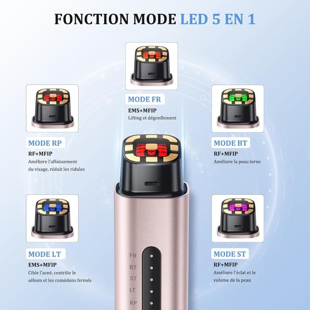 Detalle 2 de Oranmagic Appareil Visage radiofréquence 7 heures 💆