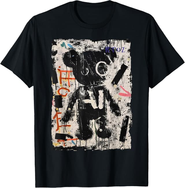 Detalle de T-shirt streetwear graphique Y2K “Teddy Bear” (Cool Streetwear Graphic) – pour femme, homme et un style rétro