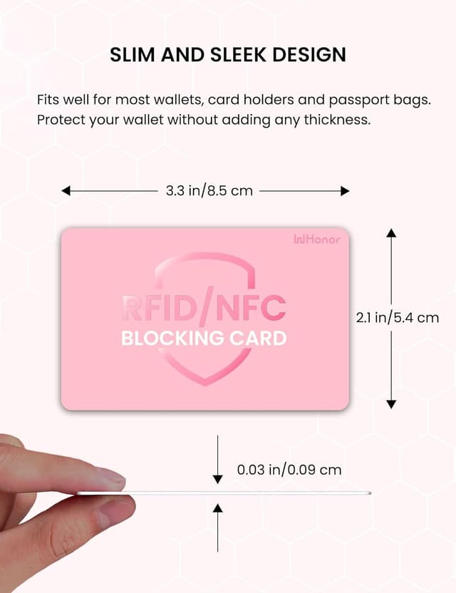 Detalle 2 de RFID blocking card 6 pack for wallets