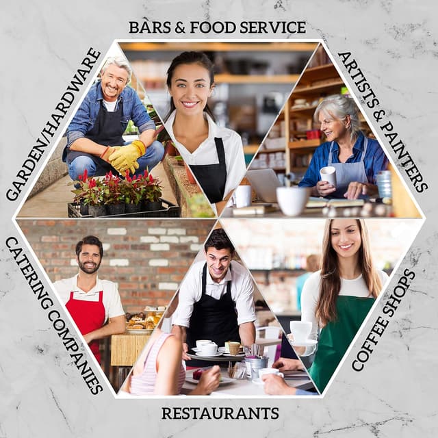 Thumbnail 5 de GREEN LIFESTYLE 12 Pack Bib Apron 12-Pack