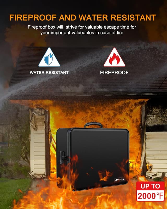 Thumbnail 2 de JUNDUN Fireproof Document Box