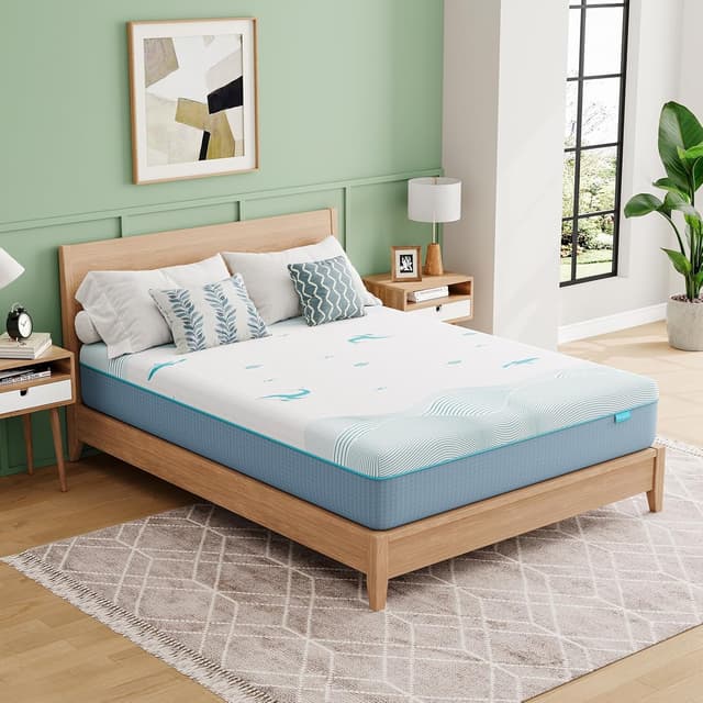 Detalle 2 de Vesgantti Double Mattress (20cm) with Cooling Gel Memory Foam, Medium Firm, 135x190x20cm
