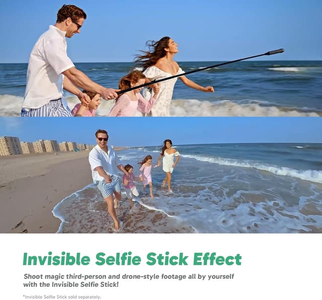 Detalle 2 de AKASO 360-360° Action Camera with 5.7K 360° video, 72MP photos & touchscreen (includes 128GB microSD)