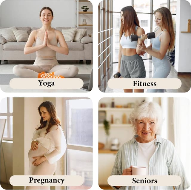 Detalle de ZAKASA Calzini antiscivolo da donna sportivi in cotone (5 paia) con grip in silicone