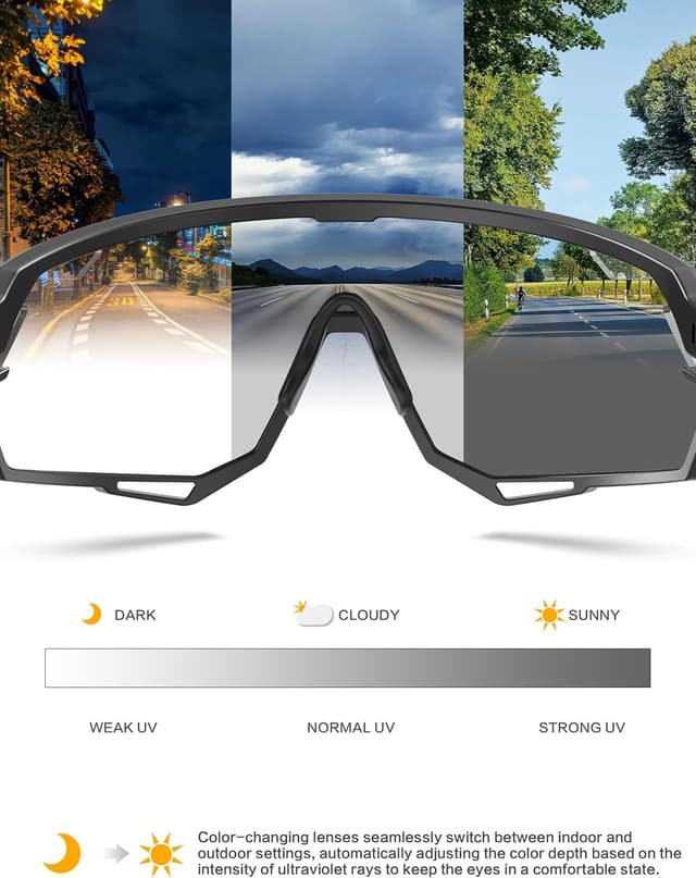 Detalle 2 de Bircenpro Photochromic Cycling Glasses UV400