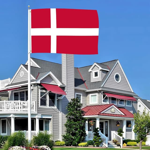 Detalle 2 de Dänemark Flagge 90x150 cm für Deko