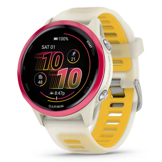 Detalle de Garmin Forerunner 570 42mm Beige Naranja